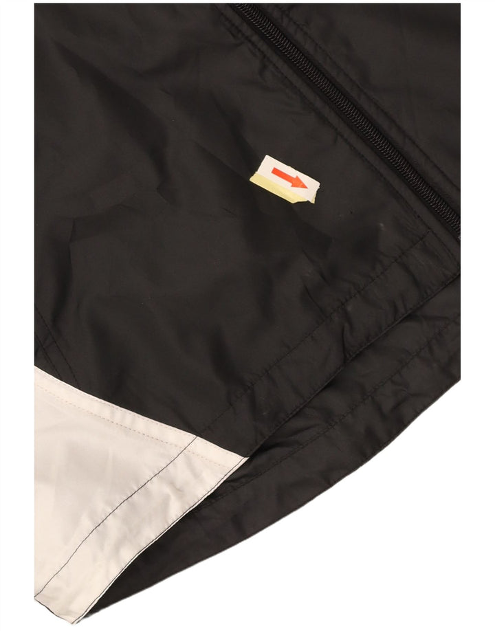 ASICS Mens Tracksuit Top Jacket XL Black Colourblock Microfibers