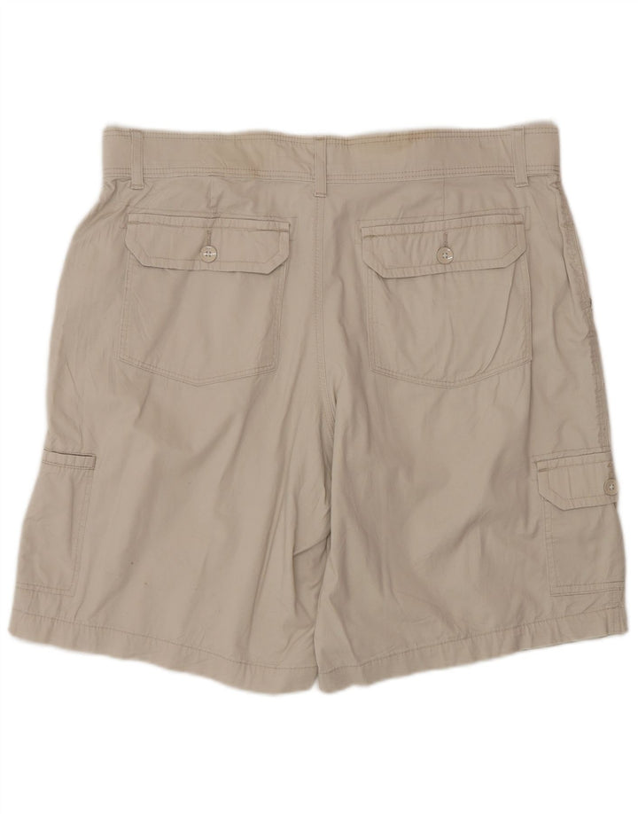 Lee Womens Cargo Shorts US 16 2XL W36 Beige Cotton