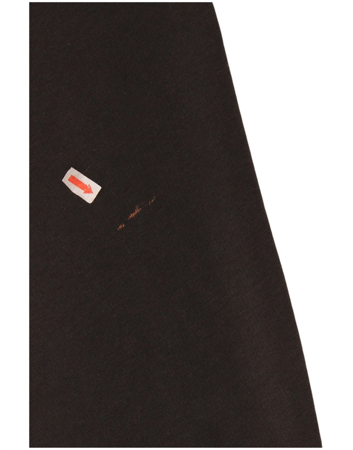 PUMA Womens Oversized Graphic Sweatshirt Jumper UK 10 Small Black