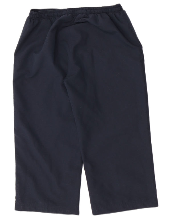 Reebok Womens Capri Tracksuit Trousers UK 10 Small Navy Blue Sports