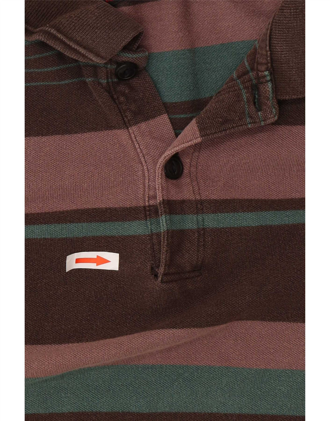 Levi's Mens Long Sleeve Polo Shirt Medium Multicoloured Striped