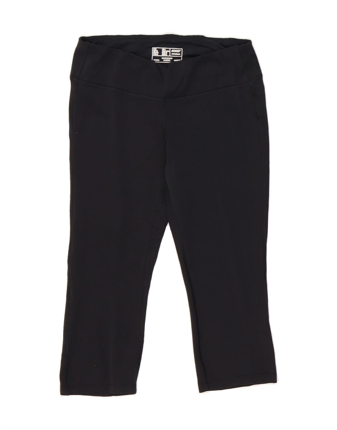 NEW BALANCE Womens Capri Tracksuit Trousers UK 12 Medium  Black Polyester Vintage New Balance and Second-Hand New Balance from Messina Hembry 
