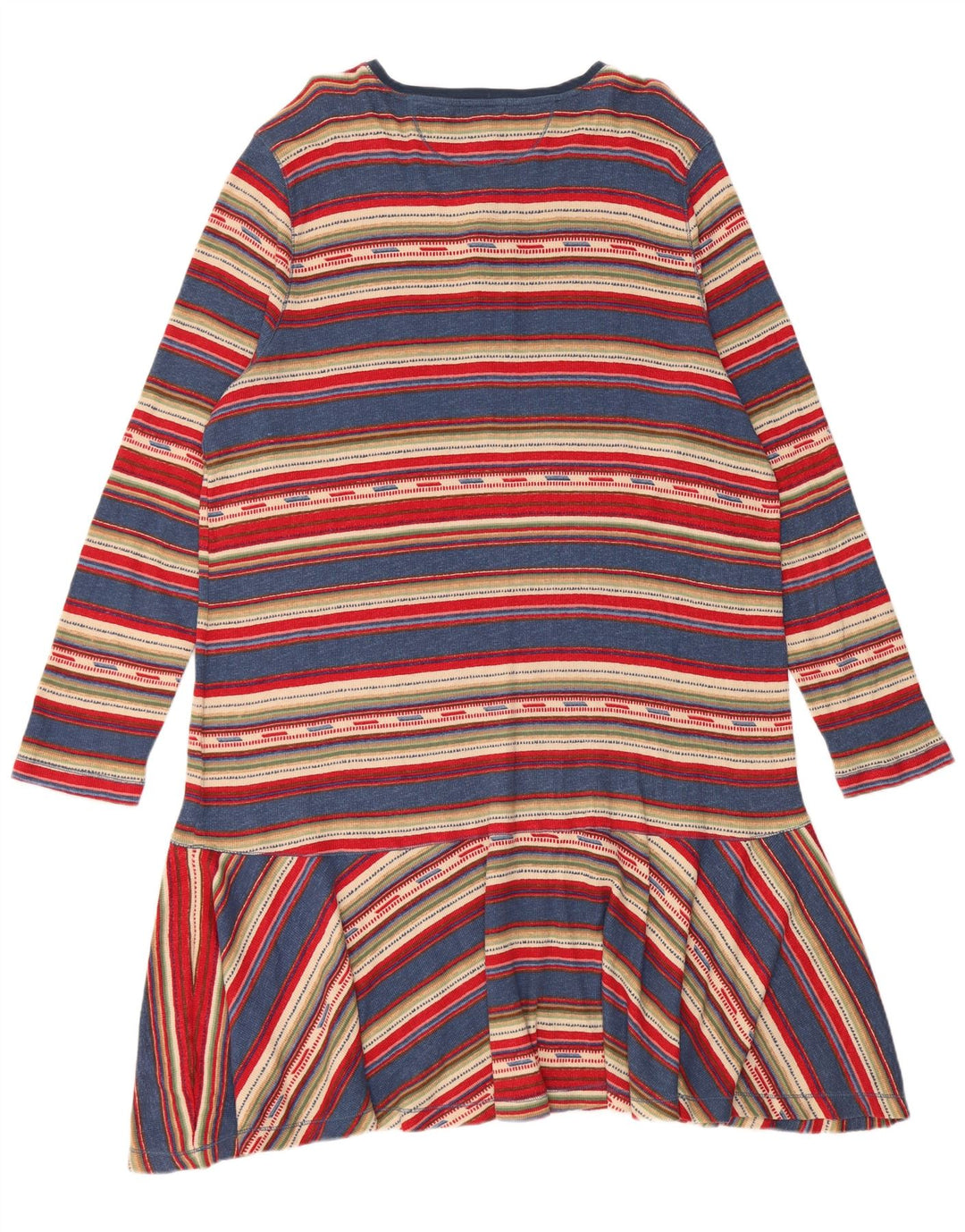 RALPH LAUREN Womens Drop Waist Dress UK 22 3XL Multicoloured Striped