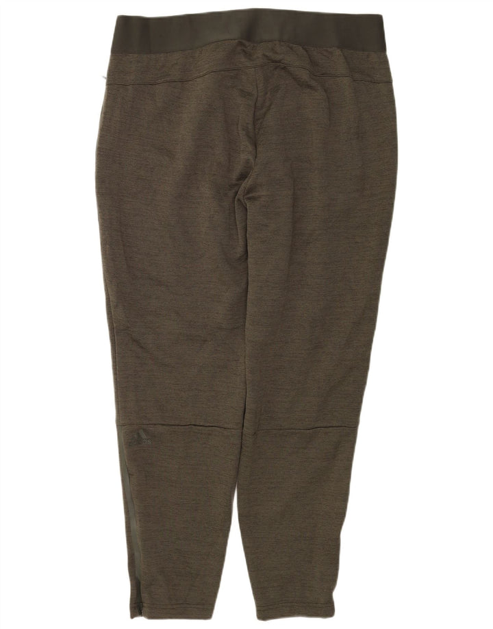 ADIDAS Womens Tracksuit Trousers UK 20/22 XL  Khaki Flecked