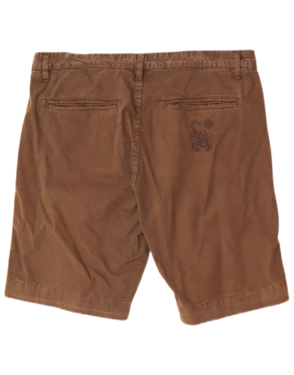 Scorpion Bay Mens Regular Chino Shorts W33 Medium Brown Cotton