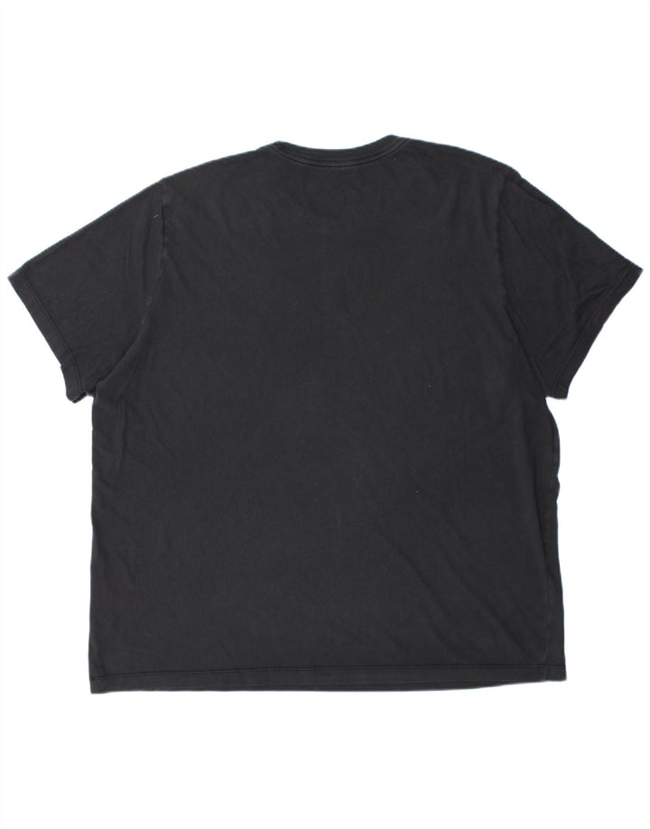 NIKE Mens T-Shirt Top 2XL Black Cotton