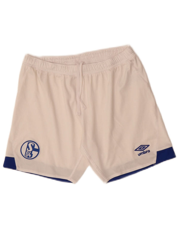 UMBRO Boys Sport Shorts 13-14 Years XL White Colourblock Polyester