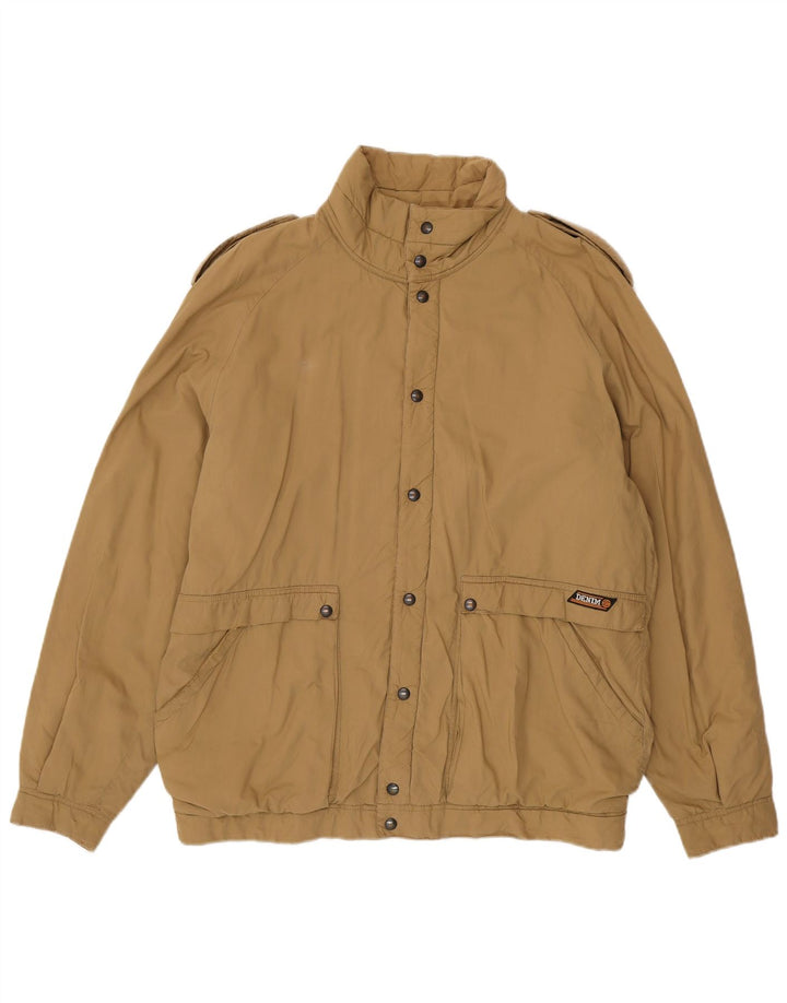 Vintage Mens Military Jacket IT 50 Large Brown