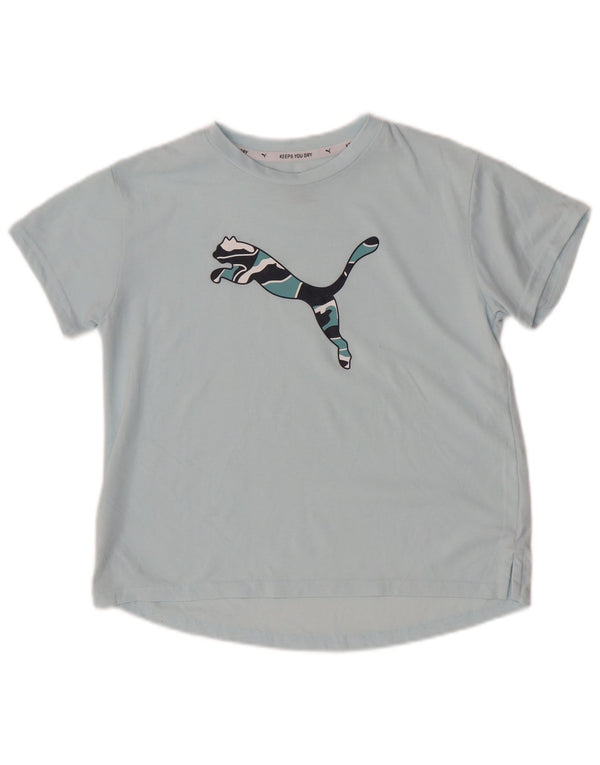 Puma Girls Graphic T-Shirt Top 11-12 Years Blue