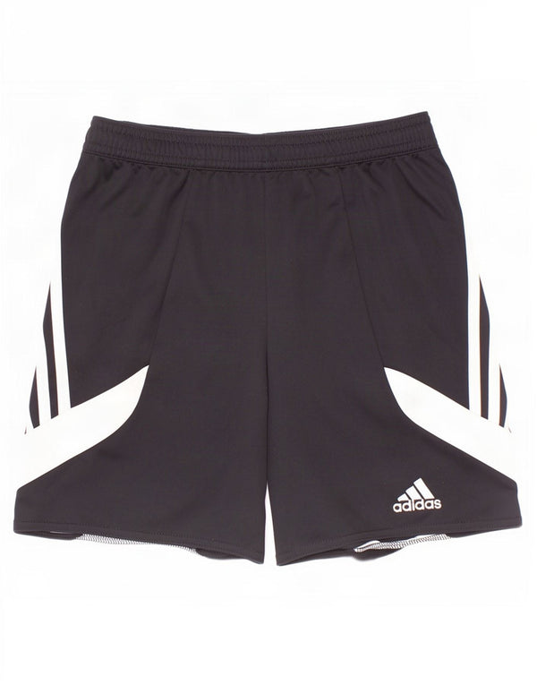 Adidas Boys Climalite Sport Shorts 9-10 Years Medium Black Colourblock