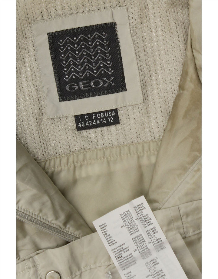 Geox Womens Utility Jacket UK 14 Large Grey Polyester