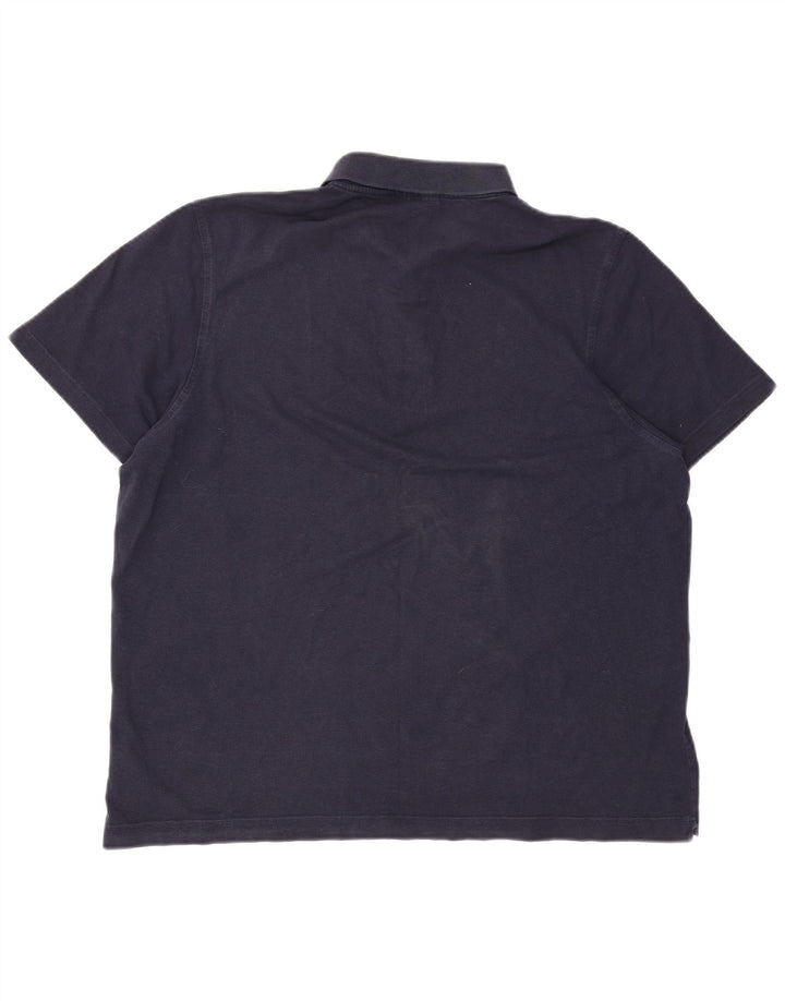 Lacoste Mens Polo Shirt Size 8 3XL Navy Blue Cotton