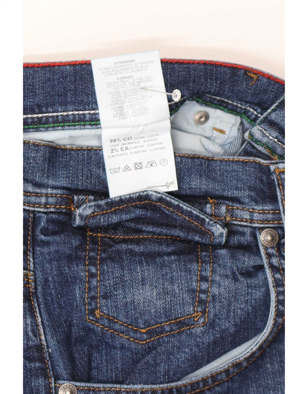 Carrera Mens 710 Regular Straight Jeans W36 L34 Blue Cotton