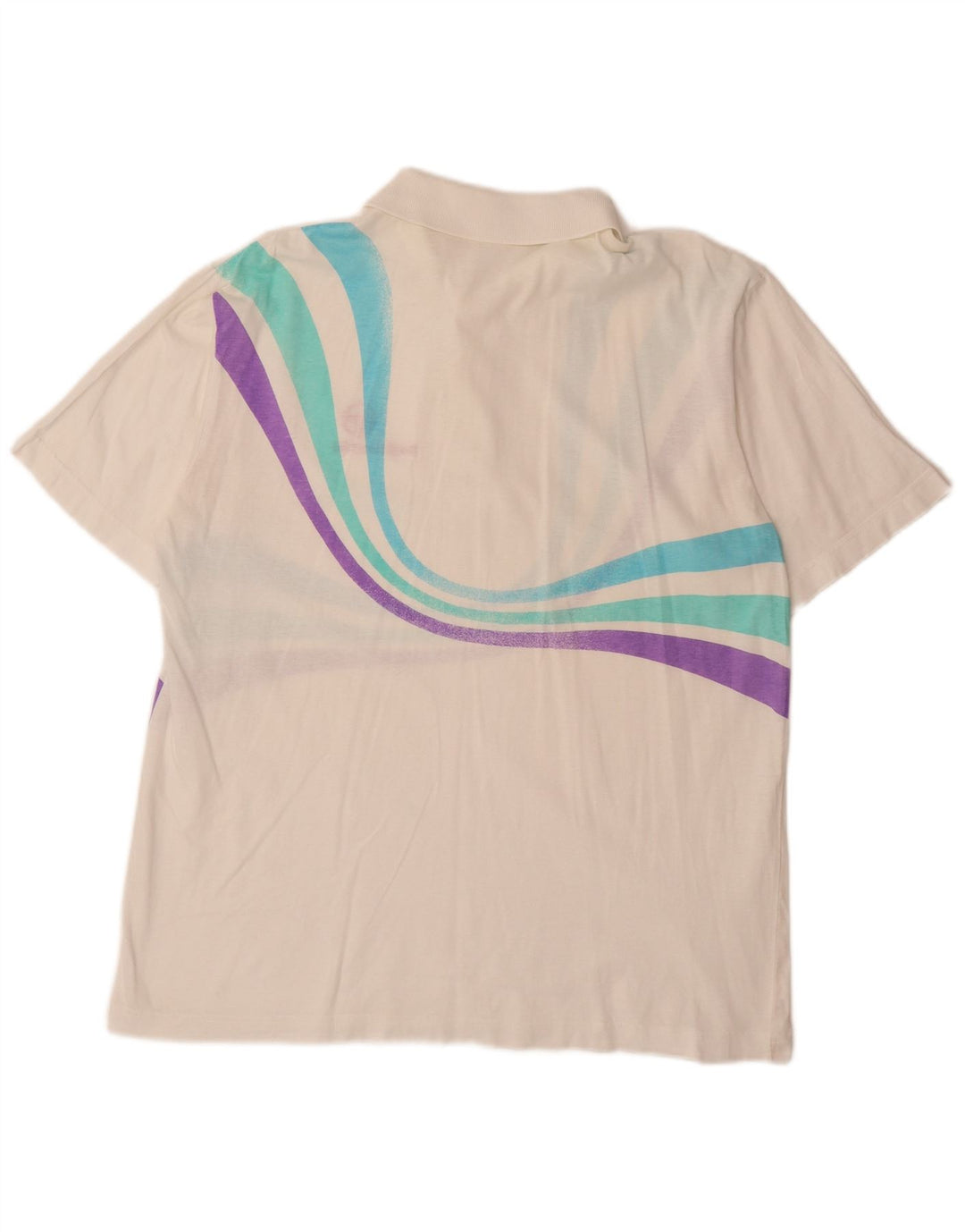 SERGIO TACCHINI Mens Polo Shirt EU 52 Large White Striped