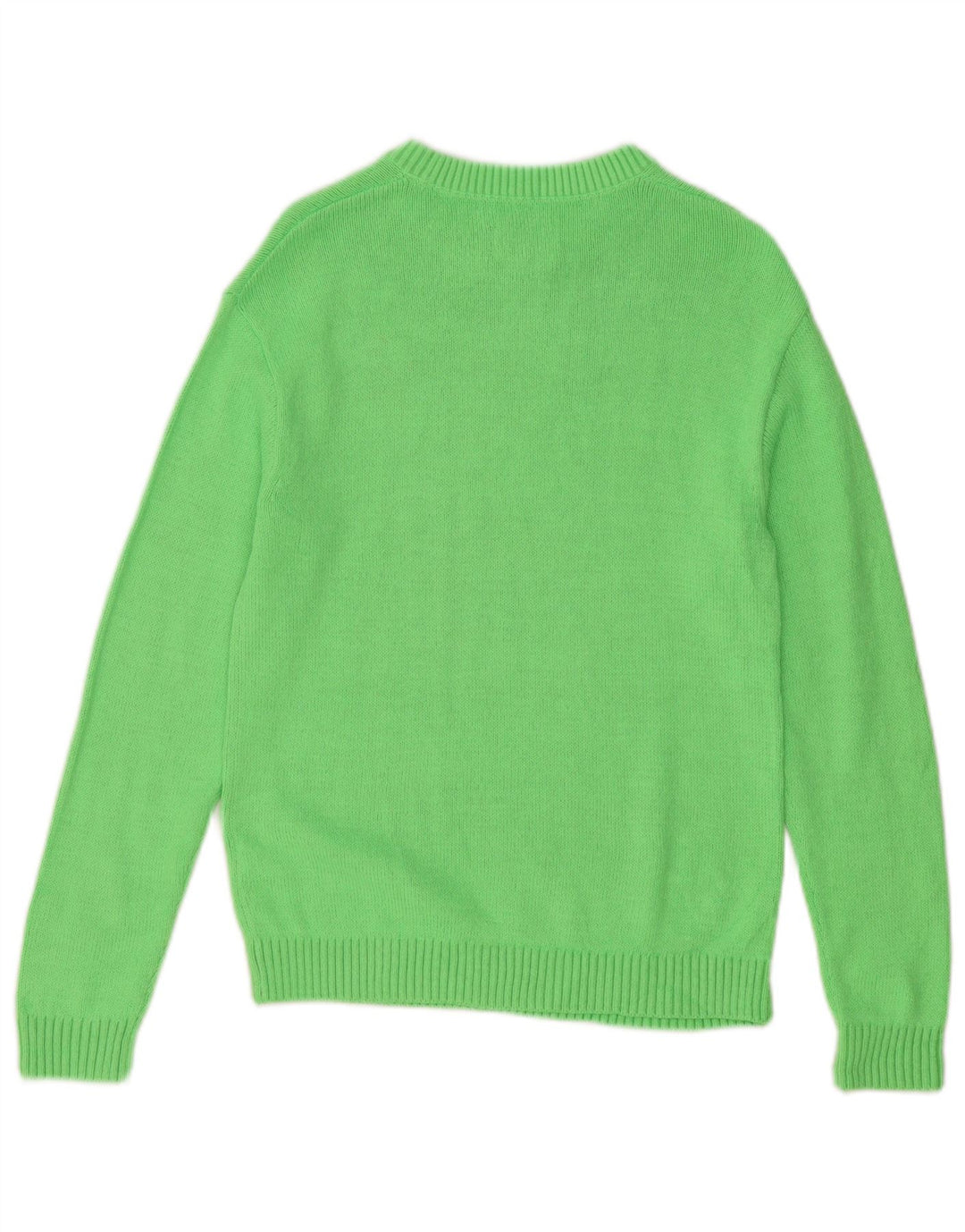 CALVIN KLEIN JEANS Womens Crew Neck Jumper Sweater UK 14 Medium Green