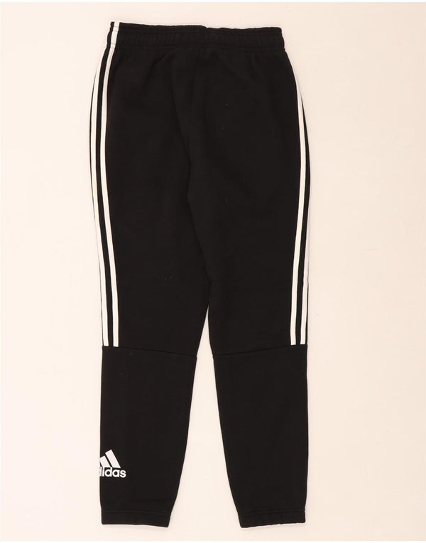 ADIDAS Mens Tracksuit Trousers Joggers Small  Black Cotton