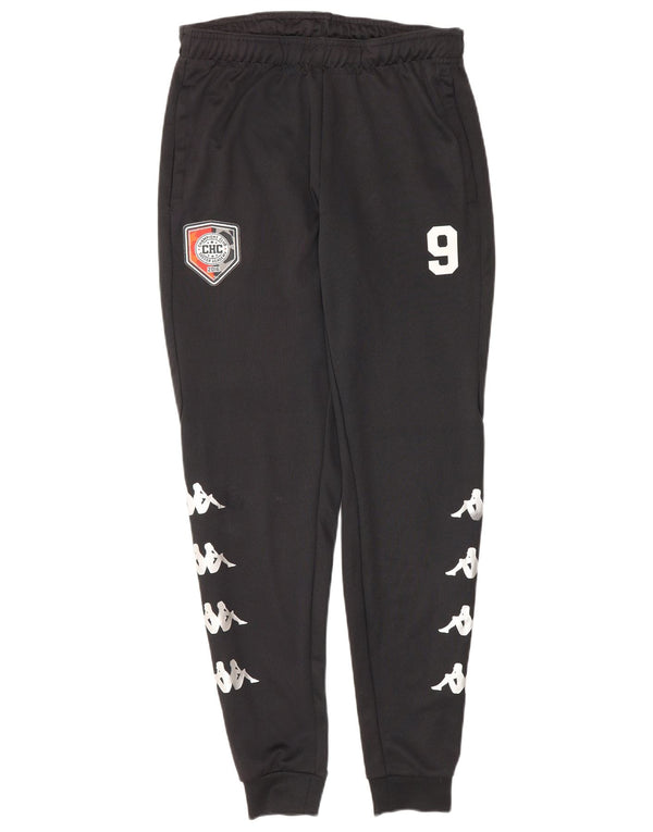 Kappa Mens Graphic Tracksuit Trousers Joggers Small Black