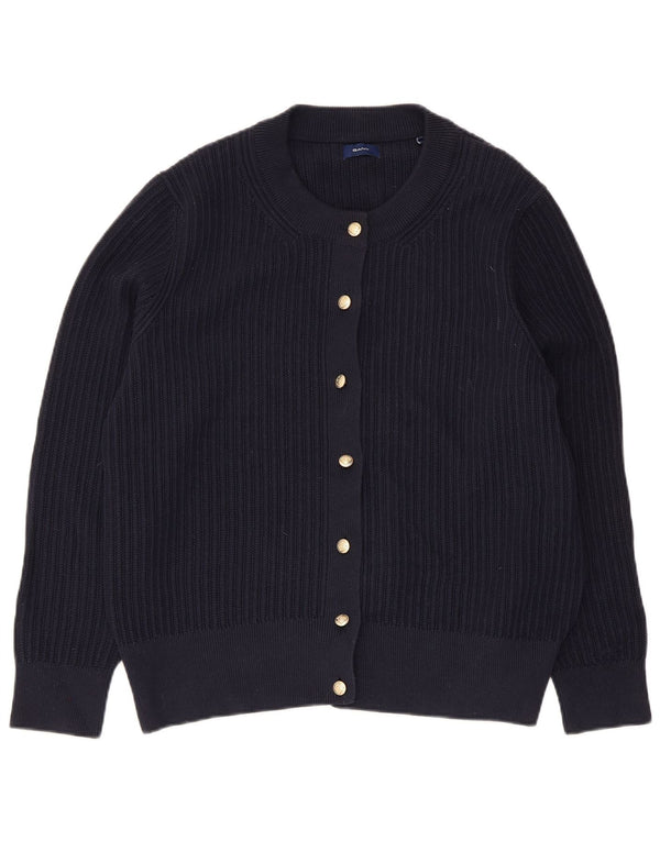 Gant Womens Cardigan Sweater UK 18 XL Navy Blue Cotton