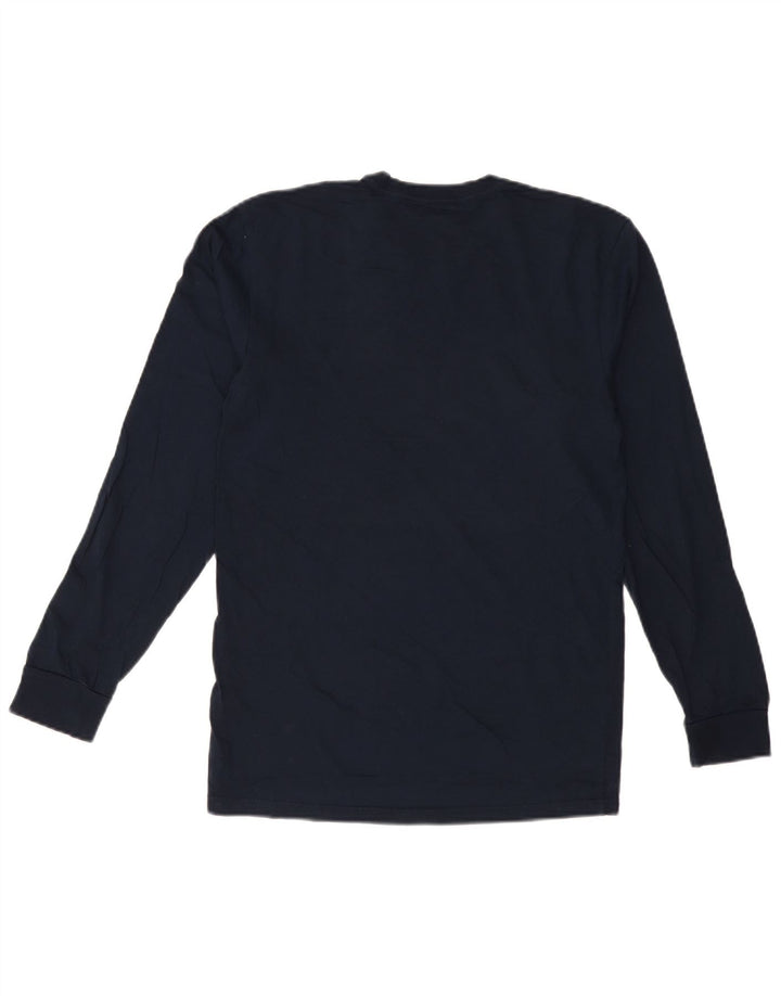 VANS Mens Classic Fit Graphic Top Long Sleeve Small Navy Blue Cotton