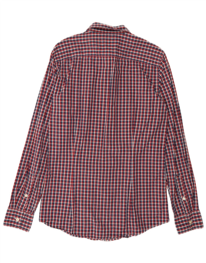 BENETTON Mens Shirt Small Red Check