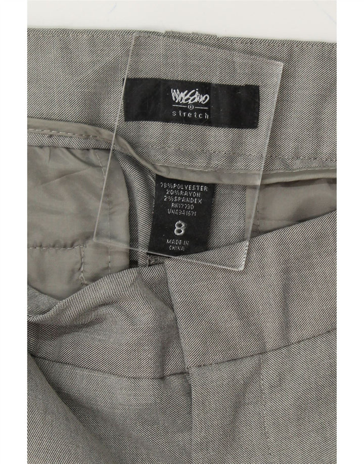 MOSSIMO Womens Stretch Capri Trousers US 8 Medium W32 L20 Grey Polyester Vintage Mossimo and Second-Hand Mossimo from Messina Hembry 