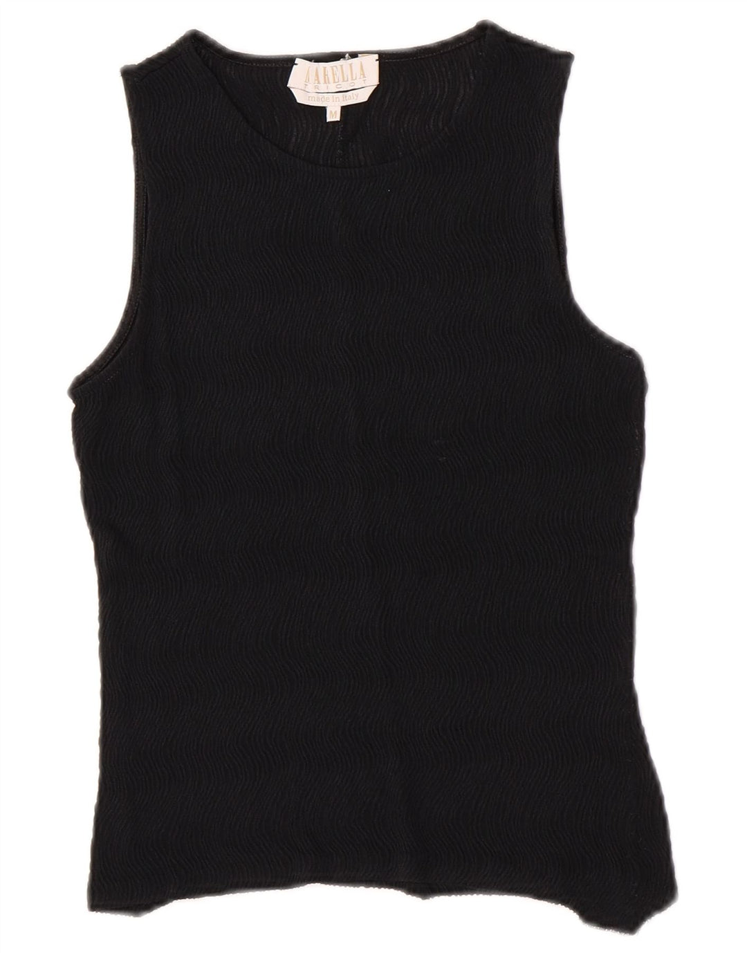 Marella Womens Vest Top UK 12 Medium Black