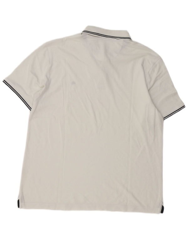 Champion Mens Polo Shirt Large White Striped