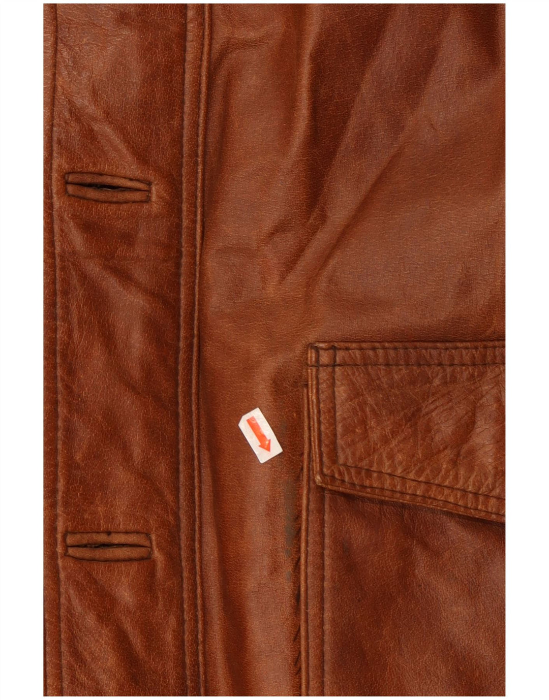 UNION RIVER Mens Leather Jacket UK 42 XL Brown Leather