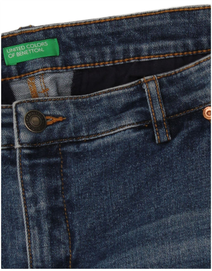 BENETTON Womens Denim Skirt W30 Medium Blue