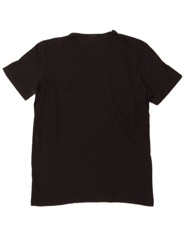 Zara Mens T-Shirt Top Large Black