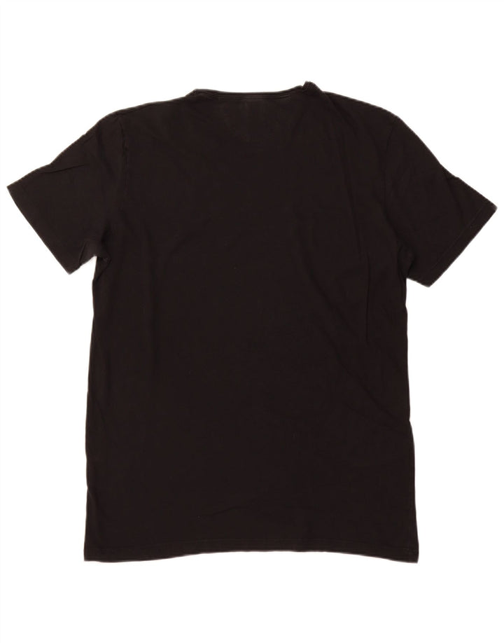 Zara Mens T-Shirt Top Large Black