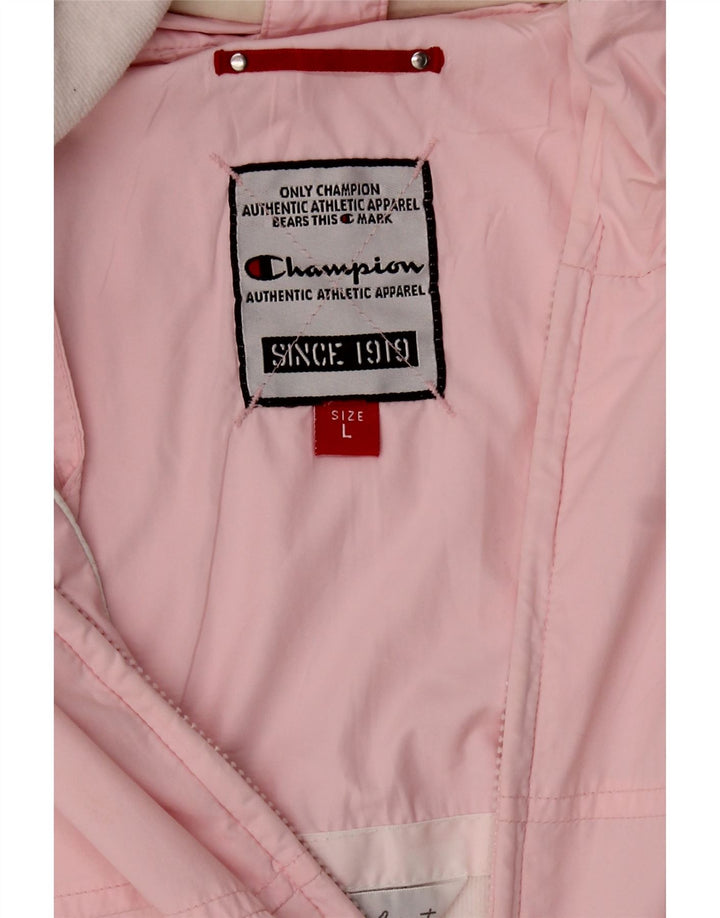 CHAMPION Womens Tracksuit Top Jacket UK 16 Large Pink