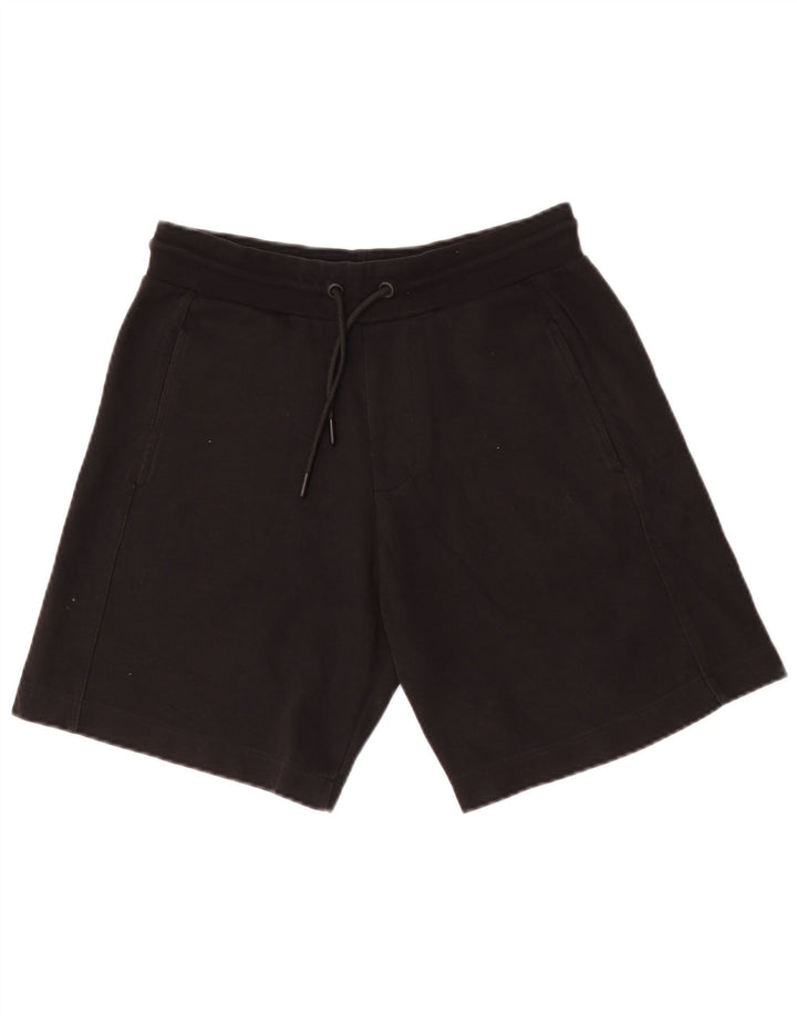 Zara Mens Sport Shorts Small Black Cotton