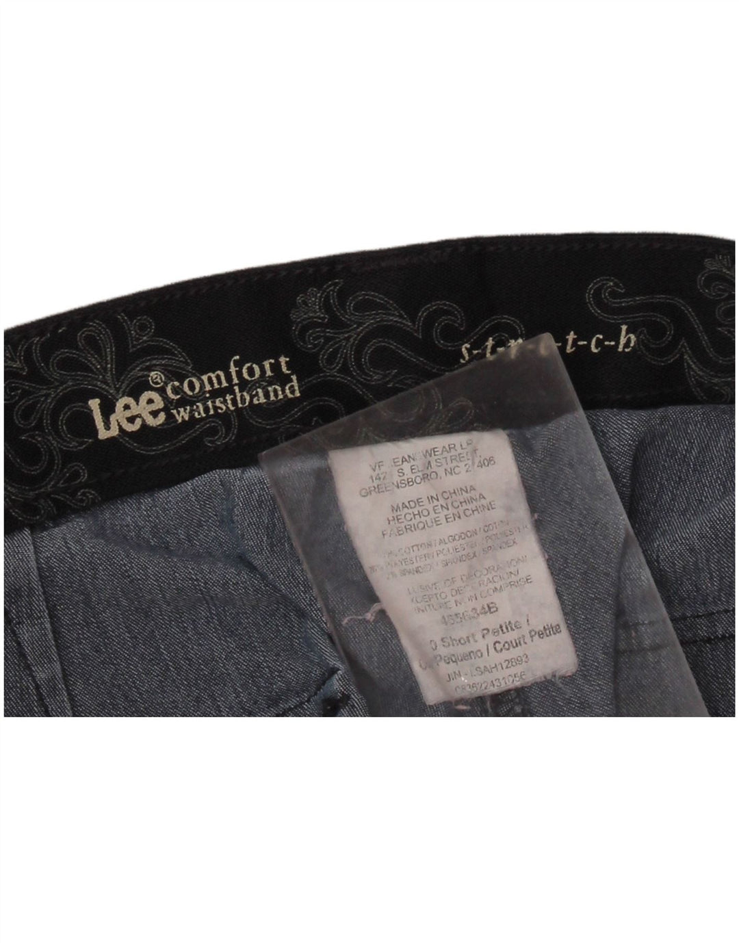 LEE Womens Greensboro Comfort Fit Straight Jeans W32 L26 Blue Cotton