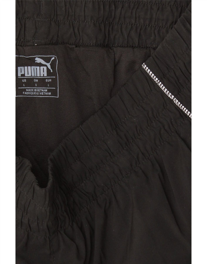 PUMA Womens Sport Shorts UK 14 Large Black Polyester Vintage Puma and Second-Hand Puma from Messina Hembry 