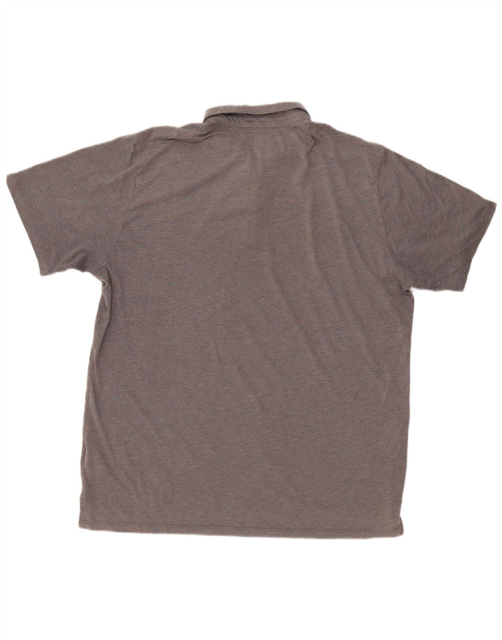 HURLEY Mens Dri Fit Polo Shirt XL Grey Cotton