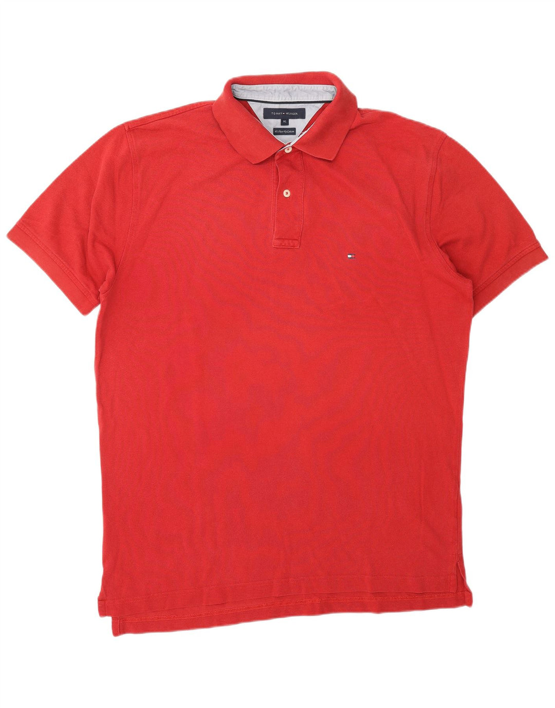 TOMMY HILFIGER Mens Polo Shirt XL Red