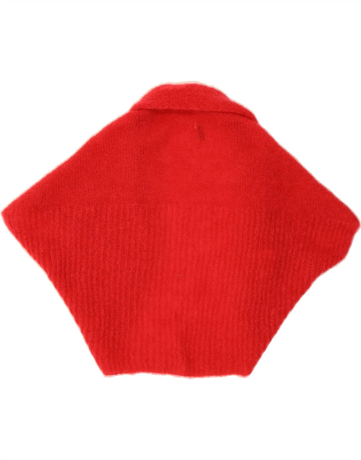 BENETTON Womens Open Cardigan Sweater One Size Red Mohair Vintage Benetton and Second-Hand Benetton from Messina Hembry 