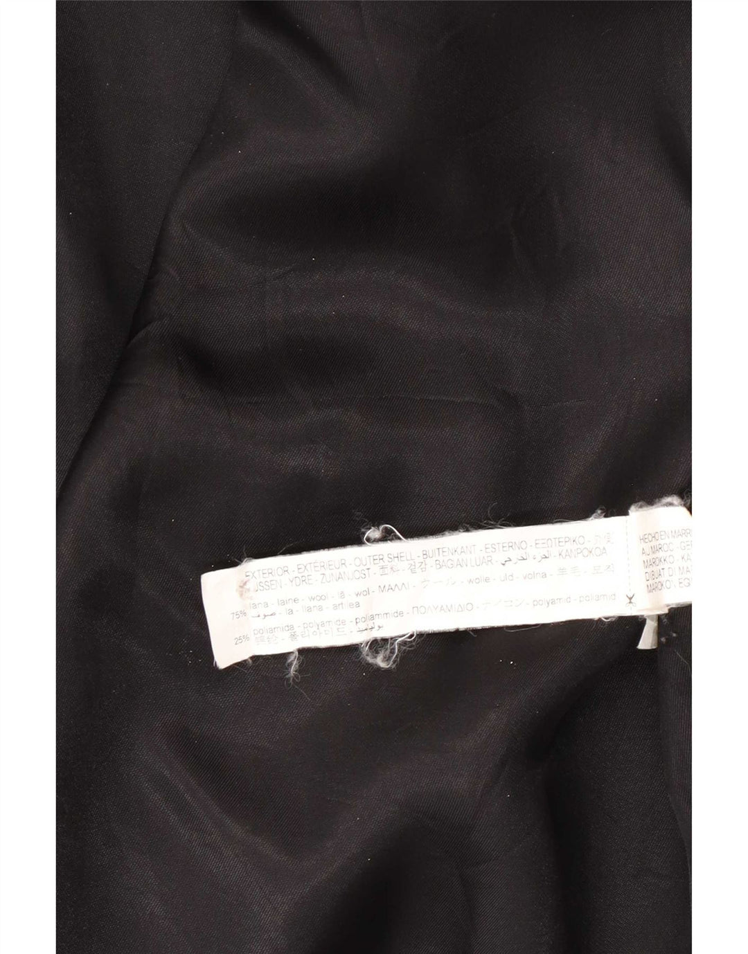 Zara Womens Oversized Overcoat UK 14 Medium Black Wool