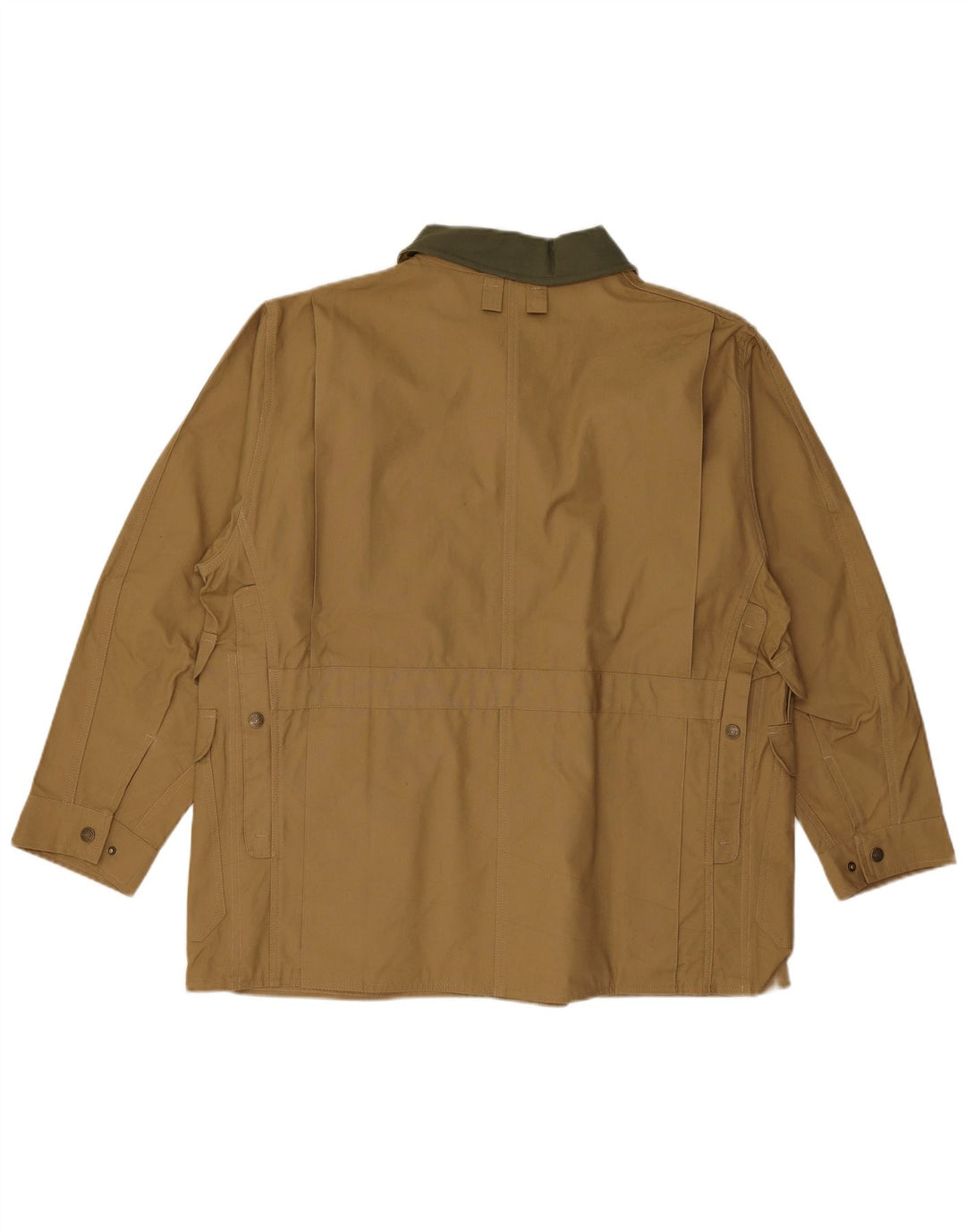 Vintage Mens Utility Jacket IT 54 2XL Khaki Cotton