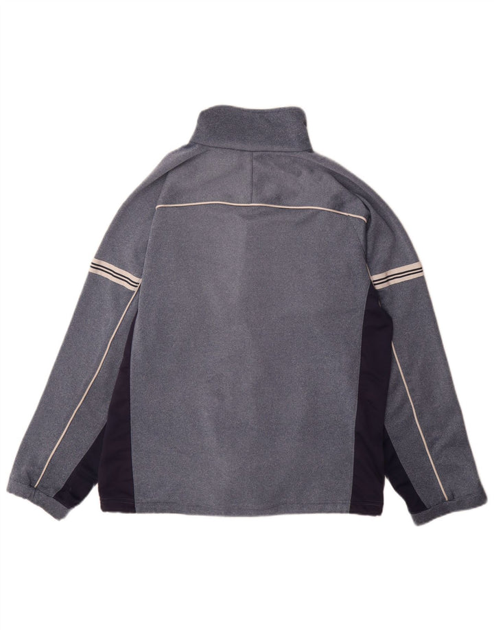Asics Mens Tracksuit Top Jacket Medium Blue Colourblock
