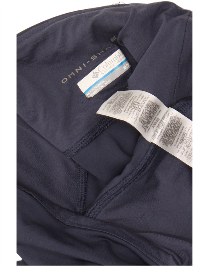 Columbia Womens Omni-Shade Leggings Medium Navy Blue Polyester