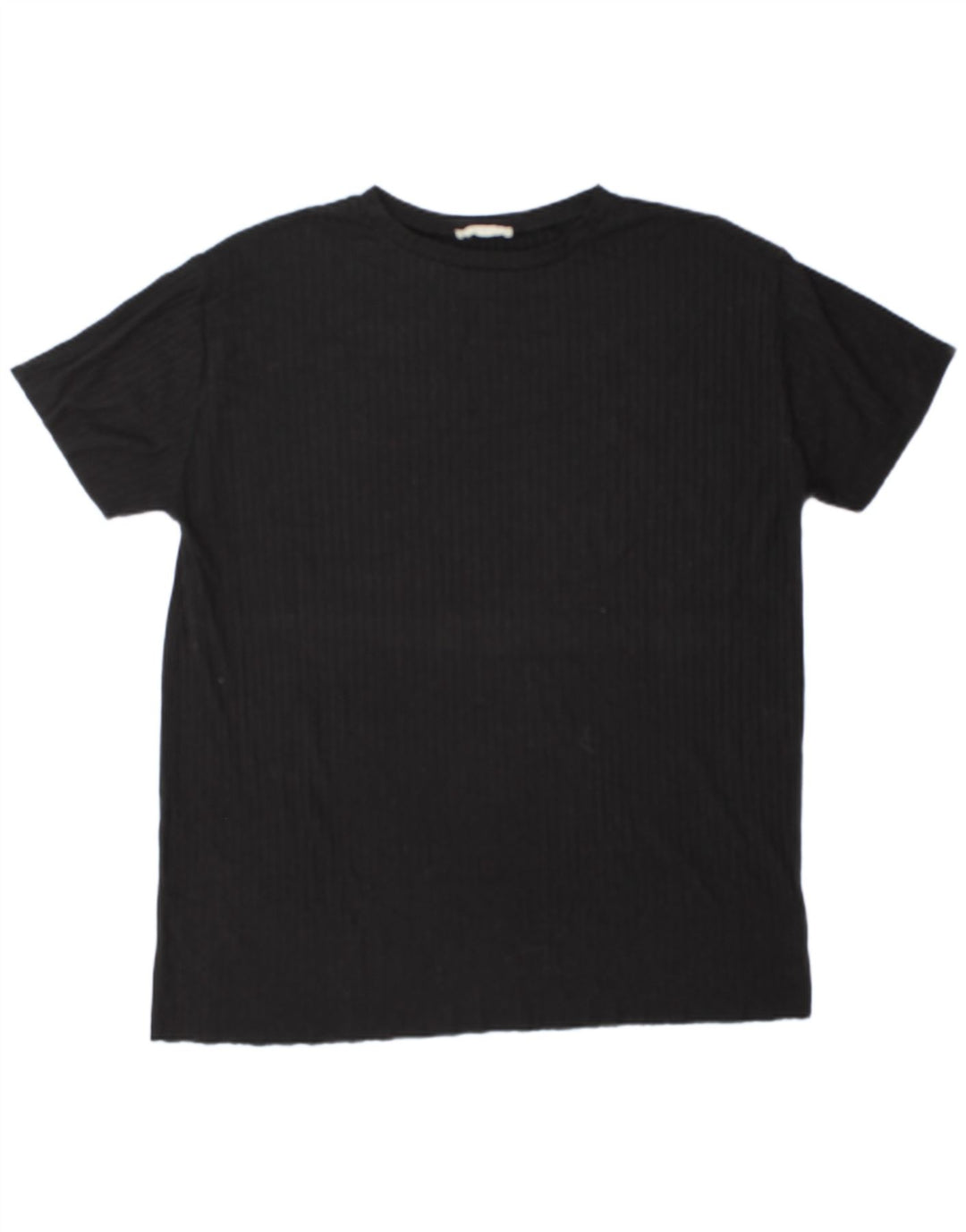 Zara Womens Oversized T-Shirt Top UK 14 Medium Black Polyester