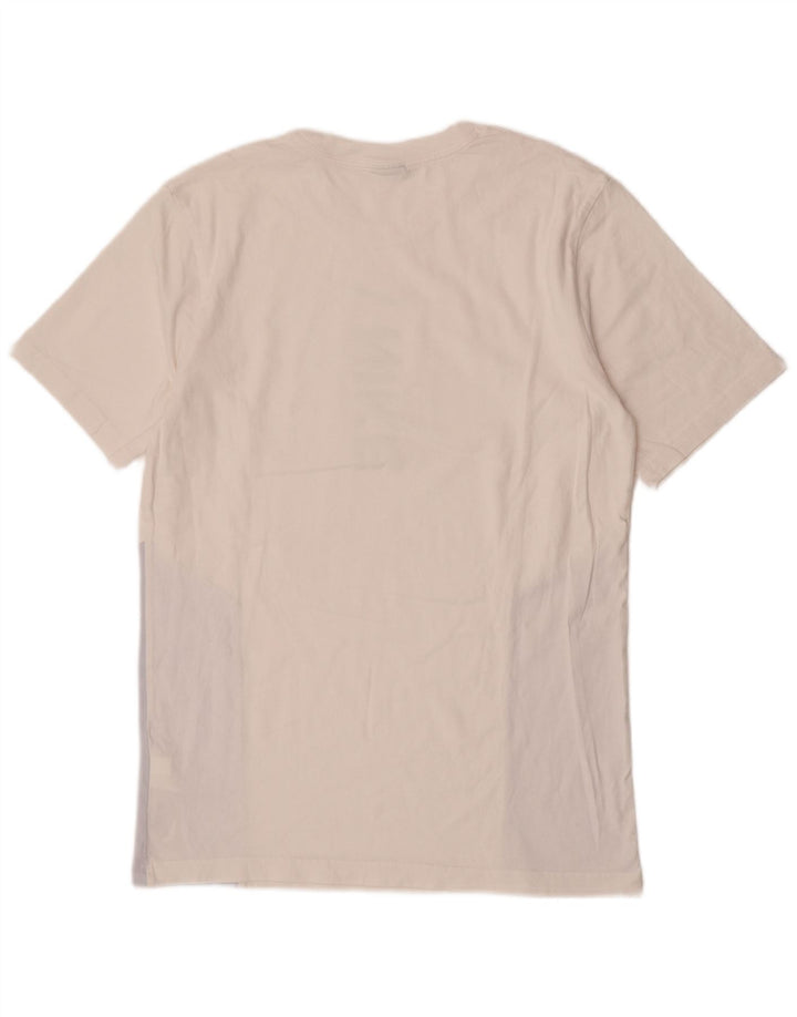 Nike Mens Graphic T-Shirt Top Medium White Colourblock Cotton
