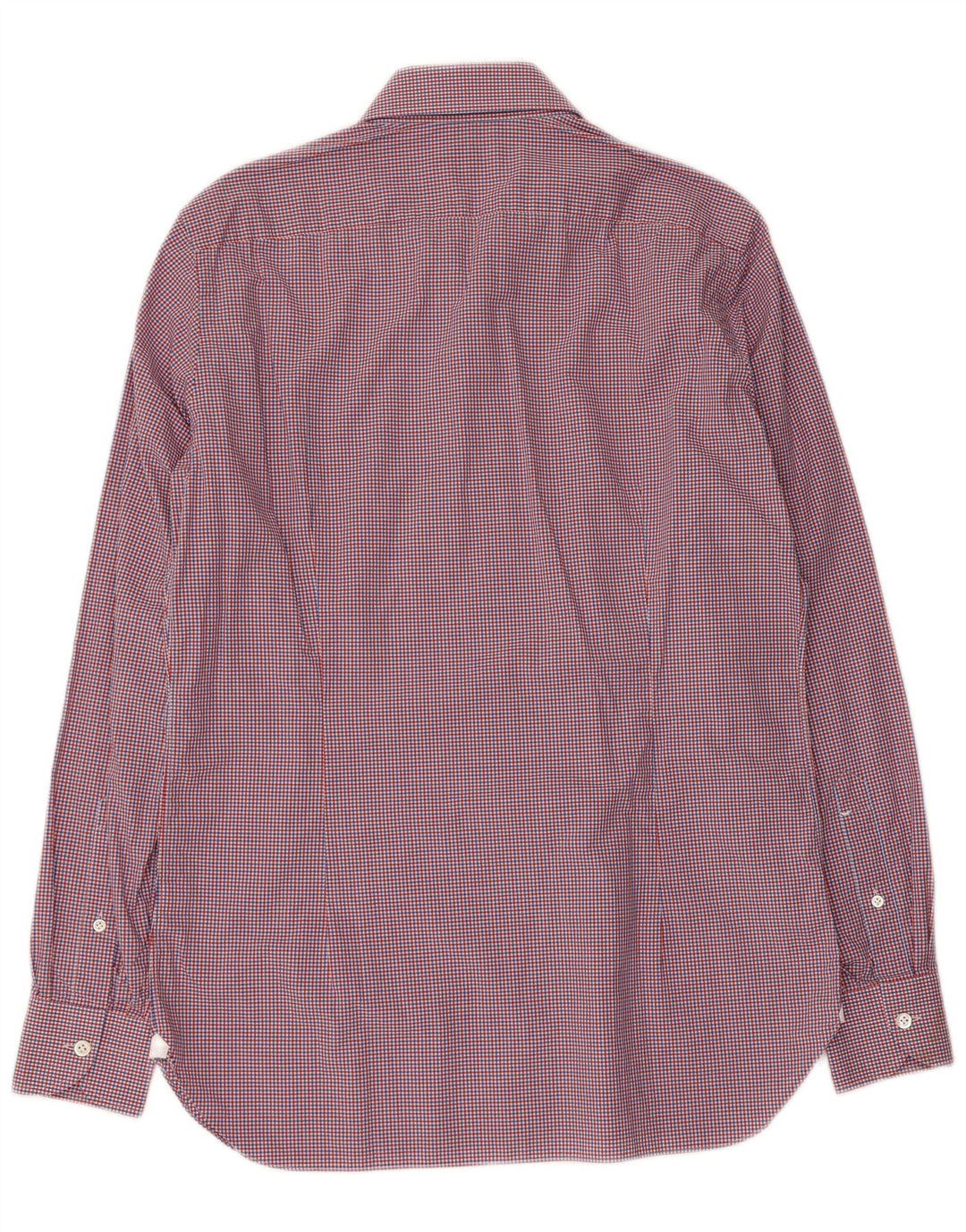 BORRELLI Mens Shirt Size 39 15 1/2 Medium Multicoloured Check Cotton