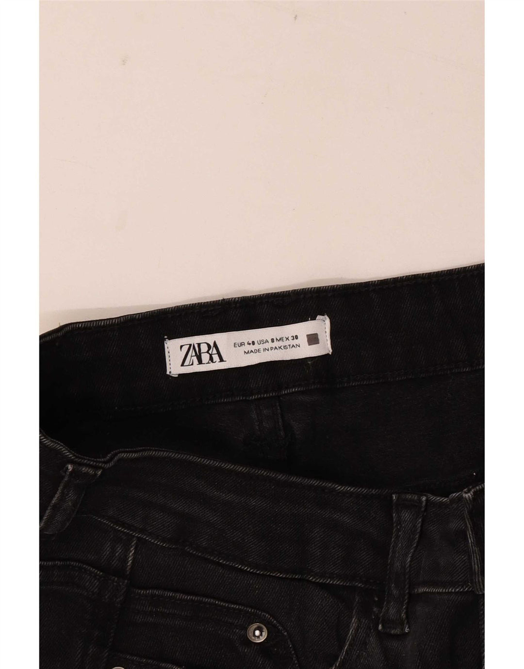 Zara Womens Tapered Jeans EU 40 Medium W30 L26 Black