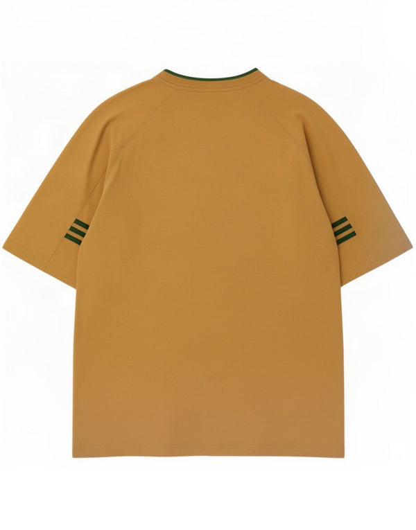 Adidas Mens T-Shirt Top UK 48/50 XL Beige Cotton