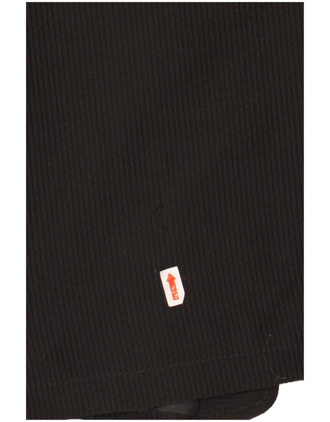 TIMEOUT Mens Waistcoat Small Black Striped Polyester