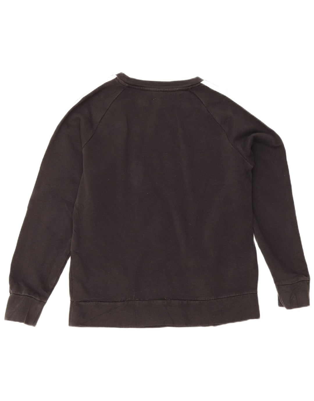 Adidas Womens Sweatshirt Jumper UK 12/14 Medium Black Cotton