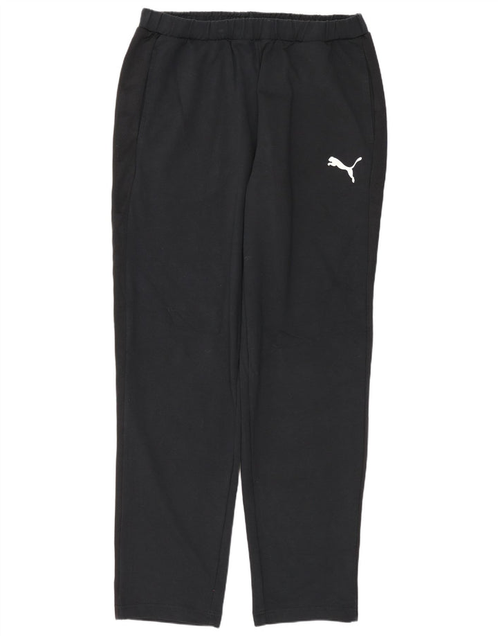 PUMA Mens Tracksuit Trousers Large  Black Cotton